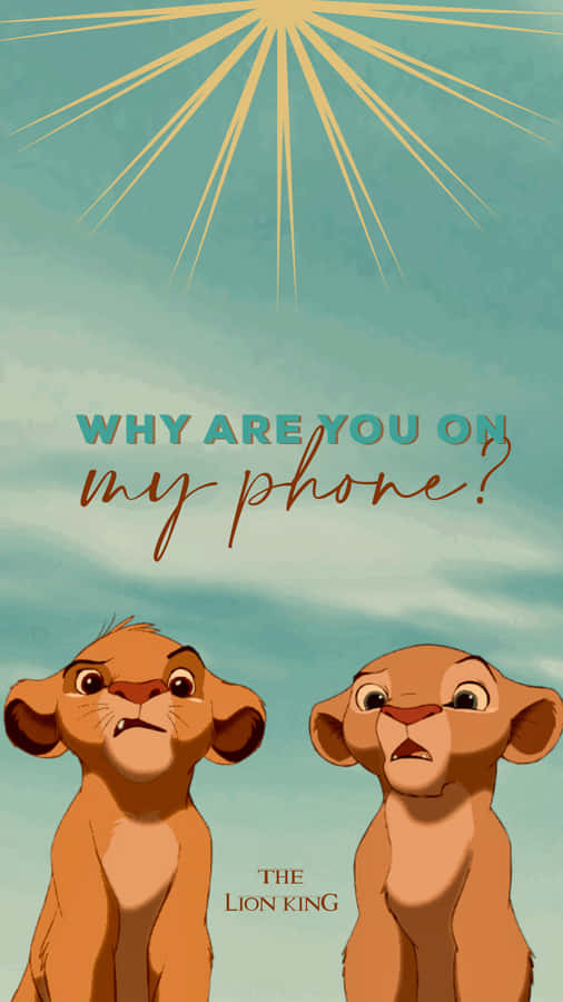 Timon And Pumbaa Enjoying Their Time In The African Savanna Wallpaper