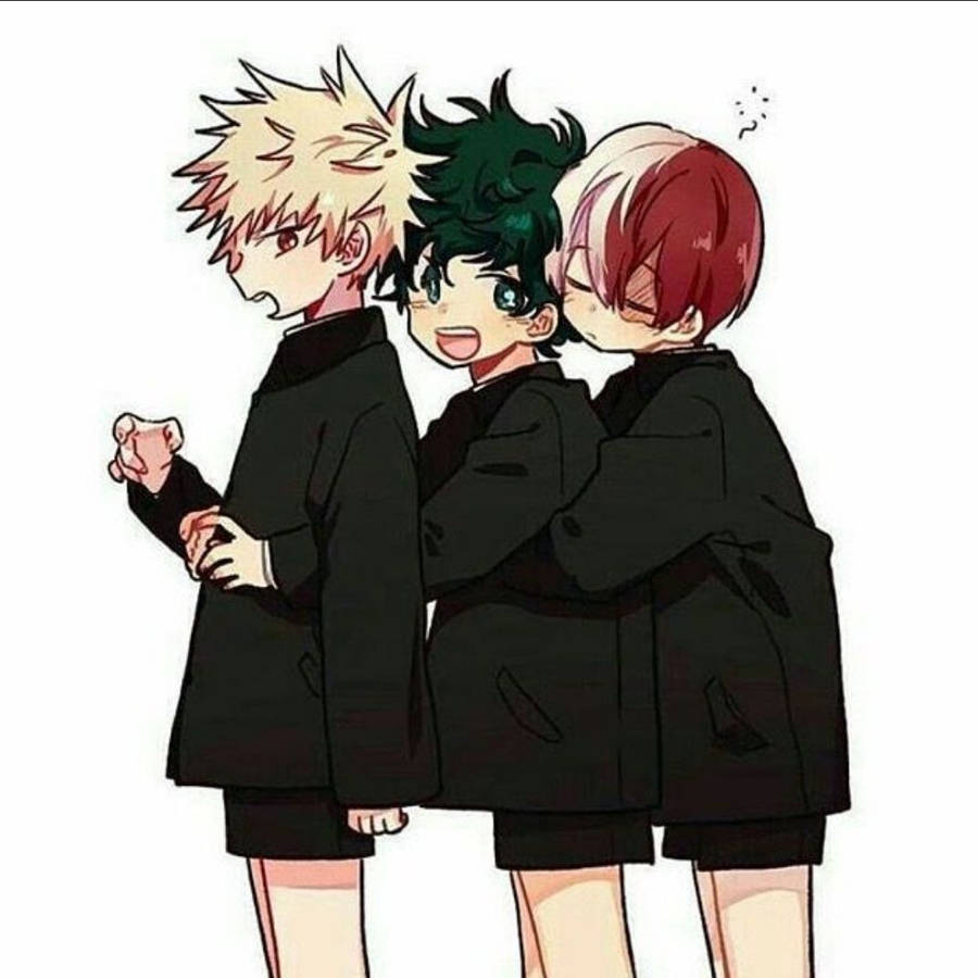 Download free Todobakudeku Trio Hugging Wallpaper - MrWallpaper.com