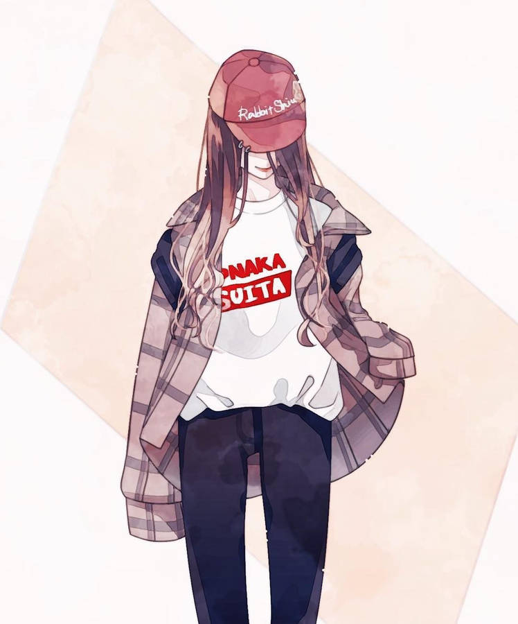 Download free Tomboy Aesthetic With Red Cap Wallpaper - MrWallpaper.com