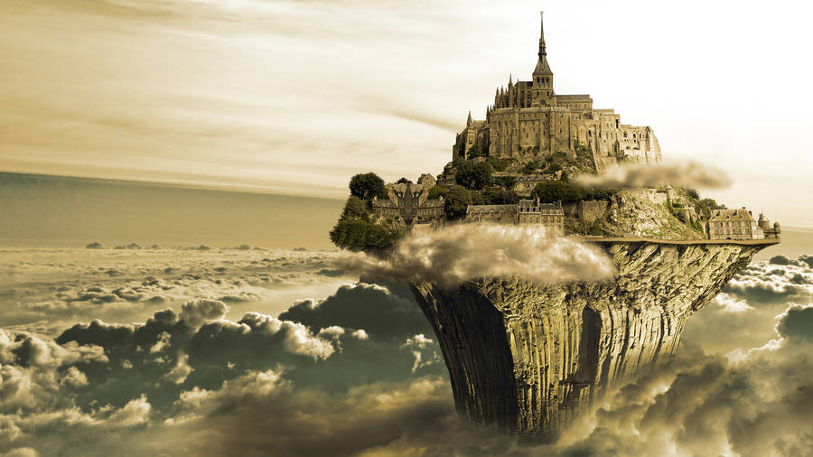 fantasy art castles wallpaper