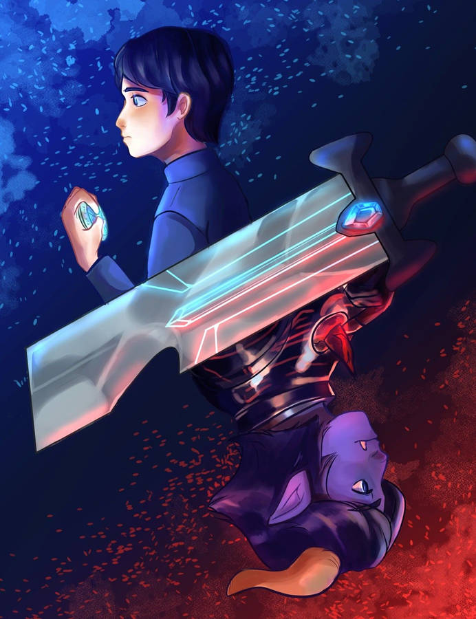 Download Trollhunters Tales Of Arcadia Claire Flying Wallpaper | Wallpapers .com