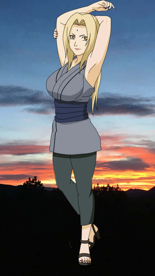 Tsunade Iphone Sunset Wallpaper