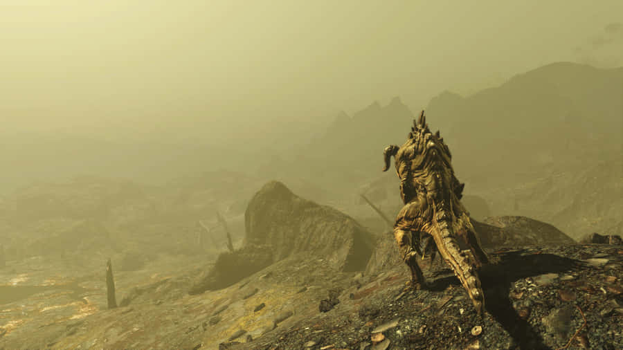 Unearth Forgotten Secrets With The State-of-the-art Terminal From Fallout 4. Wallpaper