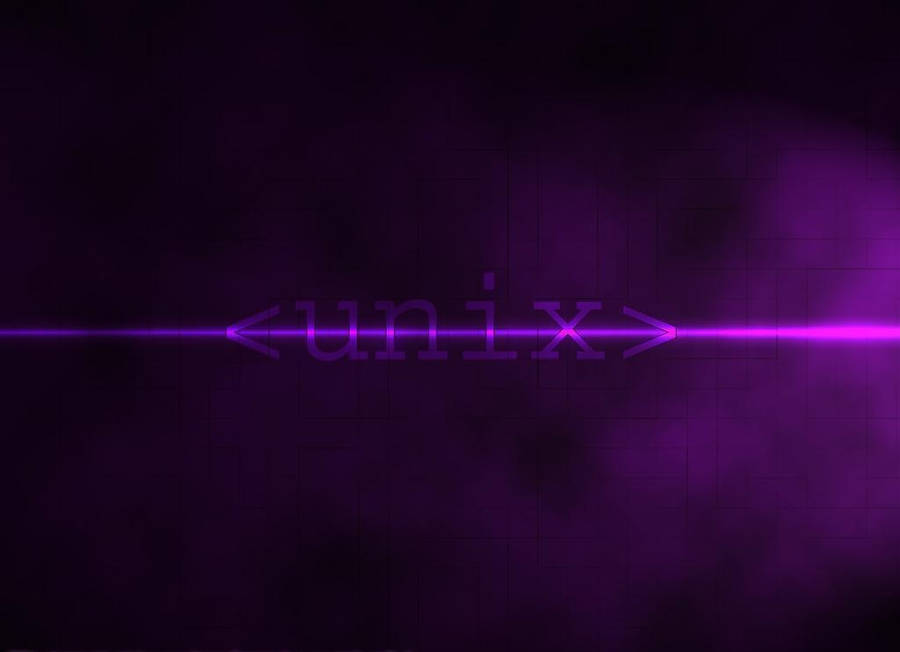 Unix Logo With Horizontal Light Ray Wallpaper