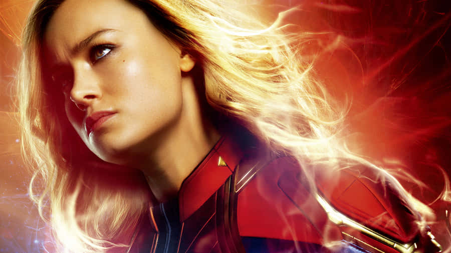 Unleash The Power Of Captain Marvel Wallpaper