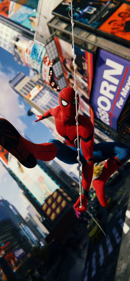 Unleash The Superpower: Spiderman On Iphone 11 Pro Max 4k Wallpaper