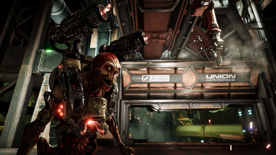 “unlock Hellish Powers In Doom 2016” Wallpaper
