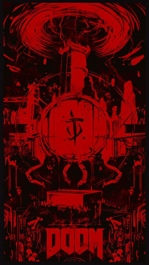 “unlock Your Inner Doomslayer With Doom Eternal For Iphone” Wallpaper