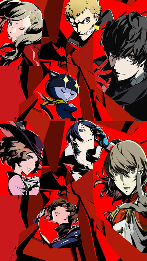 Unlock Your Inner Potential With Persona 5 On Your Iphone Wallpaper