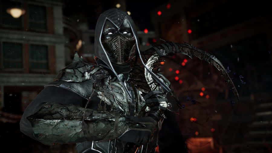 Unmasked And Ready For Battle, Noob Saibot Is A Formidable Fighter Wallpaper