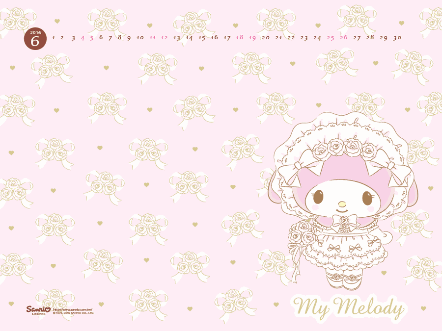 Upgrade Your Work-from-home Experience With The My Melody Laptop. Wallpaper