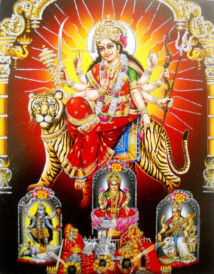 Vaishno Devi Over A Sun Rise Wallpaper
