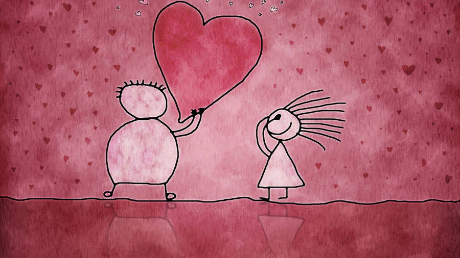 Valentine's Proposal Art Wallpaper