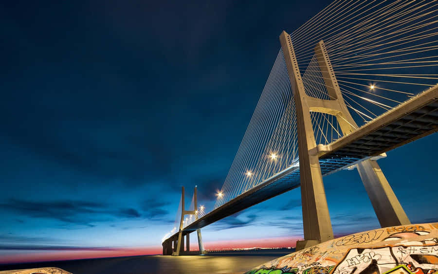 Vasco Da Gama Bridge Chrome Os Wallpaper