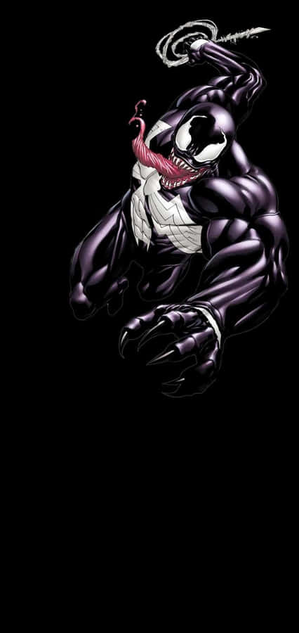 Venom Black Abstract Wallpaper
