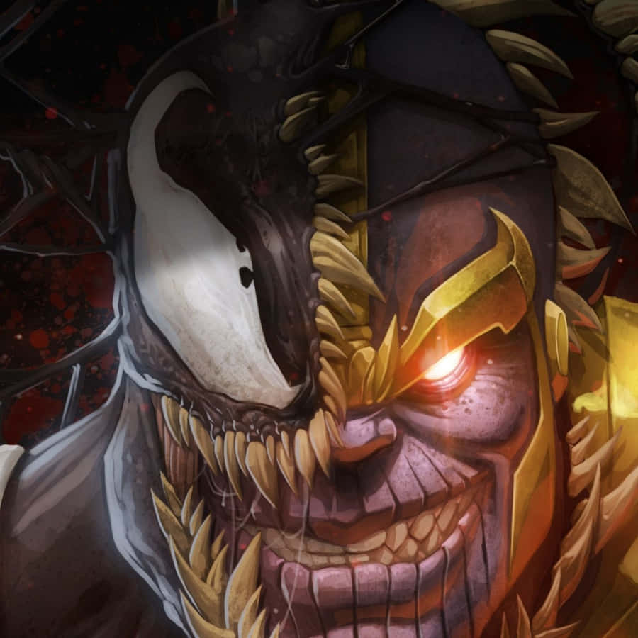 Venom X Thanos Marvel Ipad Wallpaper