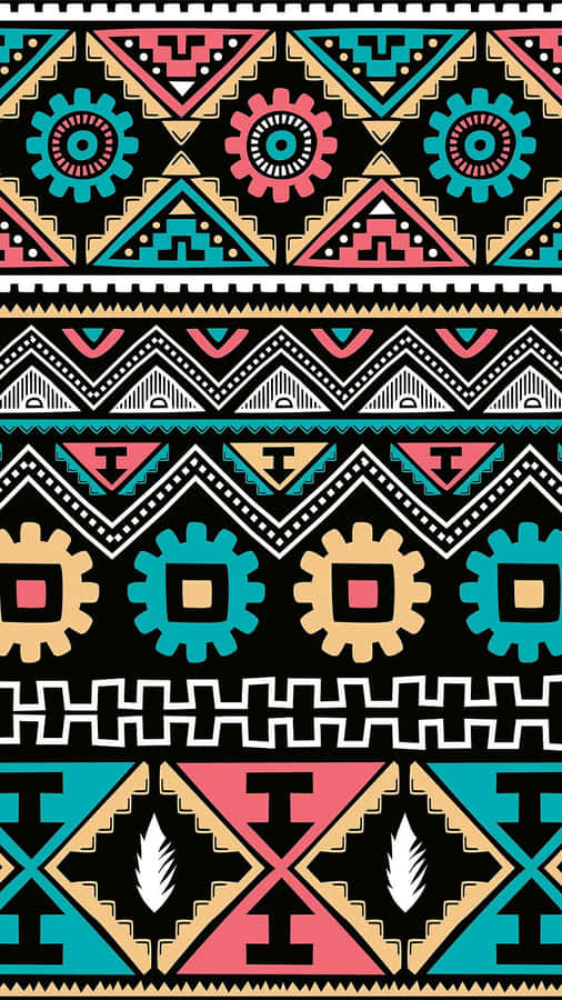 Vibrant African Print Pattern Wallpaper