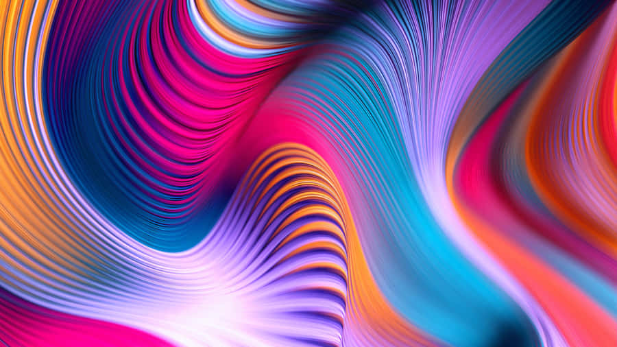 Vibrant Neon Wave Wallpaper by QuantumCurator - Mobile Abyss