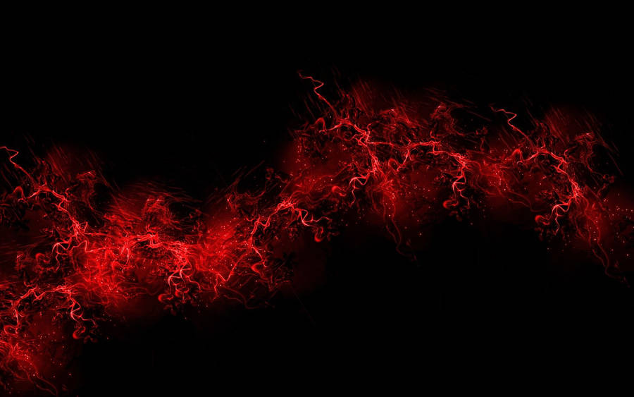 Vibrant Red Abstract Lines Wallpaper
