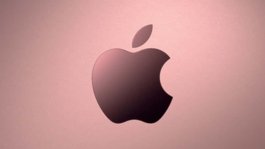 Vignette Effect Rose Gold Apple Wallpaper