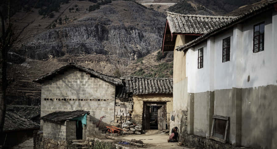 Village Old Traditional House Shikumen Wallpaper