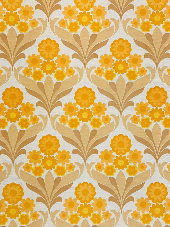 Vintage Floral Wallpaper Design Wallpaper