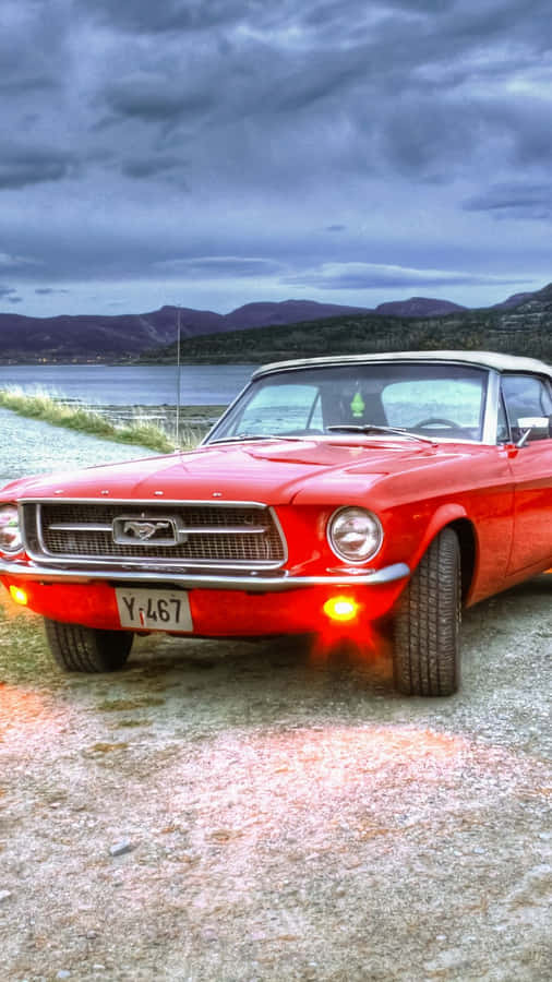 Vintage Mustang Car Iphone Wallpaper