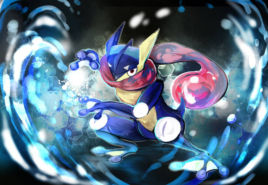 Download Free Water Type Greninja Wallpaper - Mrwallpaper.com