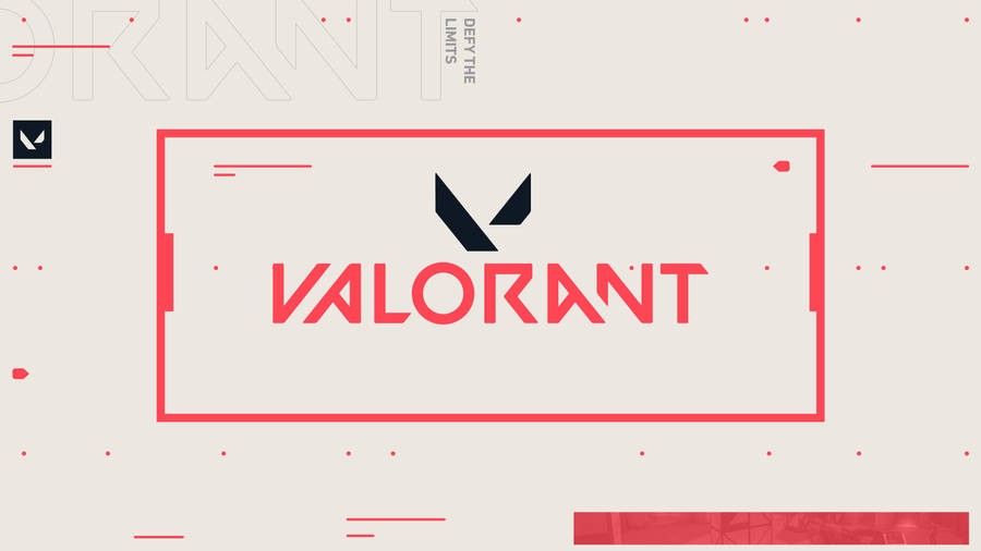Download free White And Red Valorant Logo Wallpaper - MrWallpaper.com