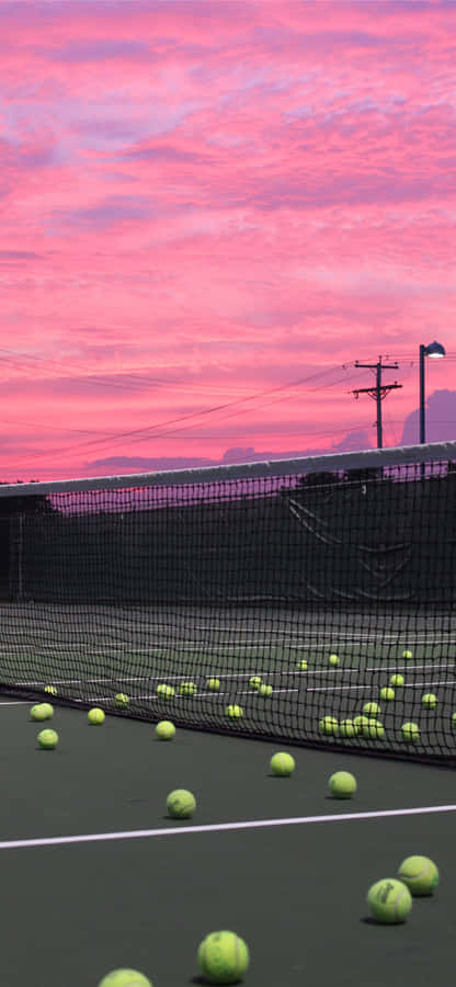 Win The Game With A Powerful Shot From Your Racket Wallpaper