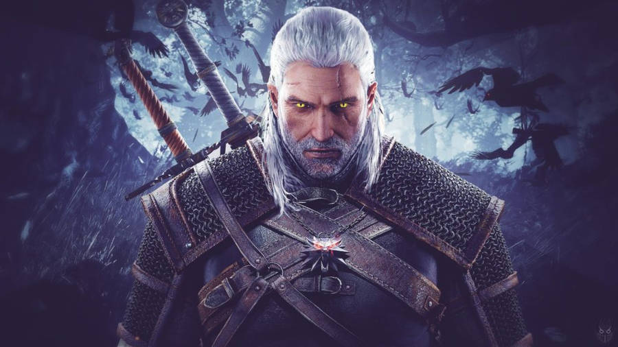 Witcher 4k Geralt In Witcher Form Wallpaper