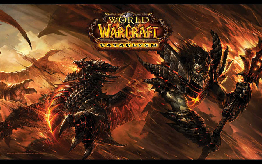 Download wallpaper dragons, wow, cataclysm, Deathwing, deathwing, the  dragon aspects, world of wacraft, section games in resolution 1600x900