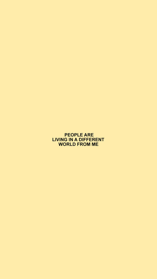 Yellow Aesthetic Different Quote Wallpaper