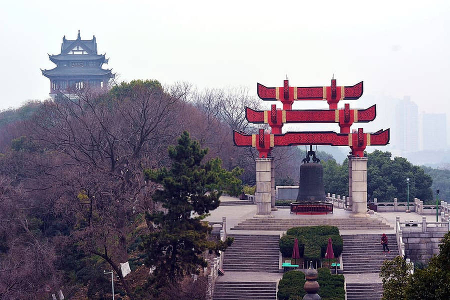 Download free Yellow Crane Tower Bell Wuhan Wallpaper - MrWallpaper.com