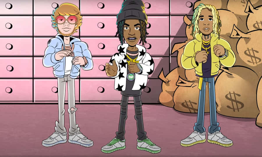 Ynw Melly Animated Character Art Wallpaper