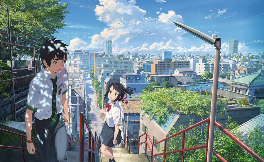 Your Name Anime City Wallpaper