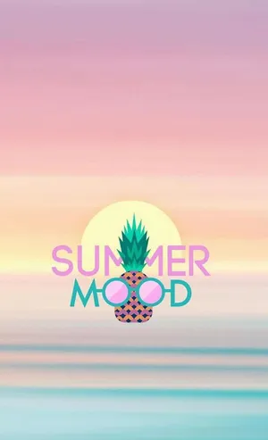 1. Dive Into A Vibrant World Of Summer Vibes With This Pastel-coloured Image. Wallpaper