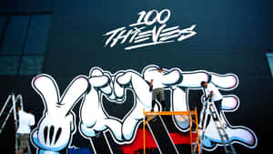 100 Thieves Hq As A Voting Center Wallpaper