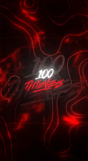 100 Thieves Illuminating Red Wallpaper