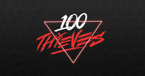 100 Thieves With Inverted Triangle Wallpaper