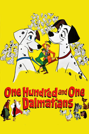 101 Dalmatians Animated Film Poster Wallpaper