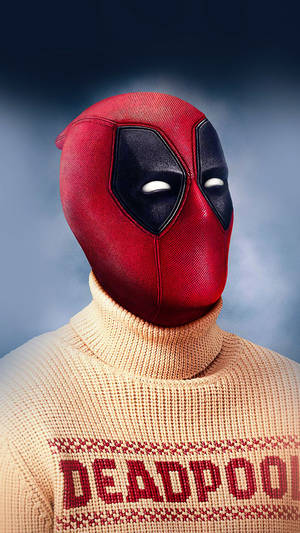 1080p Hd Deadpool Wearing Sweater Wallpaper