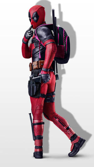 1080p Hd Deadpool With Girly Backpack Wallpaper