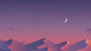 1080p Minimalist Aesthetic Starry Sky Wallpaper