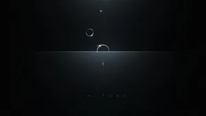 1080p Minimalist Bubbles Wallpaper