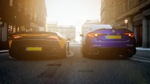 1440p Lamborghini And Alfa Romeo Cars Wallpaper