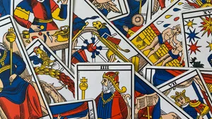 1920 X 1080 Abstract Tarot Cards Wallpaper