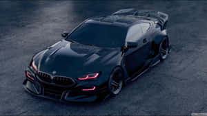 1920 X 1080 Car Black Bmw M8 Wallpaper