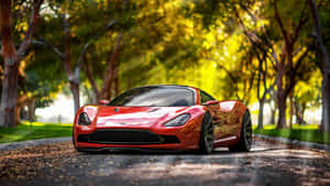 1920 X 1080 Car Red Aston Martin Wallpaper