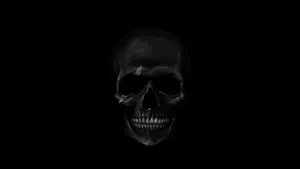 1920x1080 Black Dark Skull Poster Wallpaper